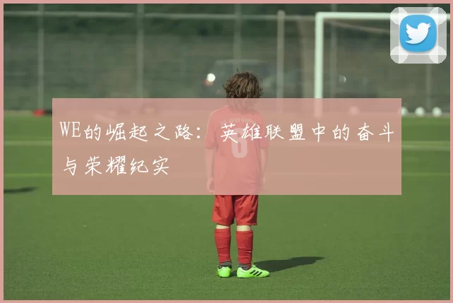 WE的崛起之路：英雄联盟中的奋斗与荣耀纪实